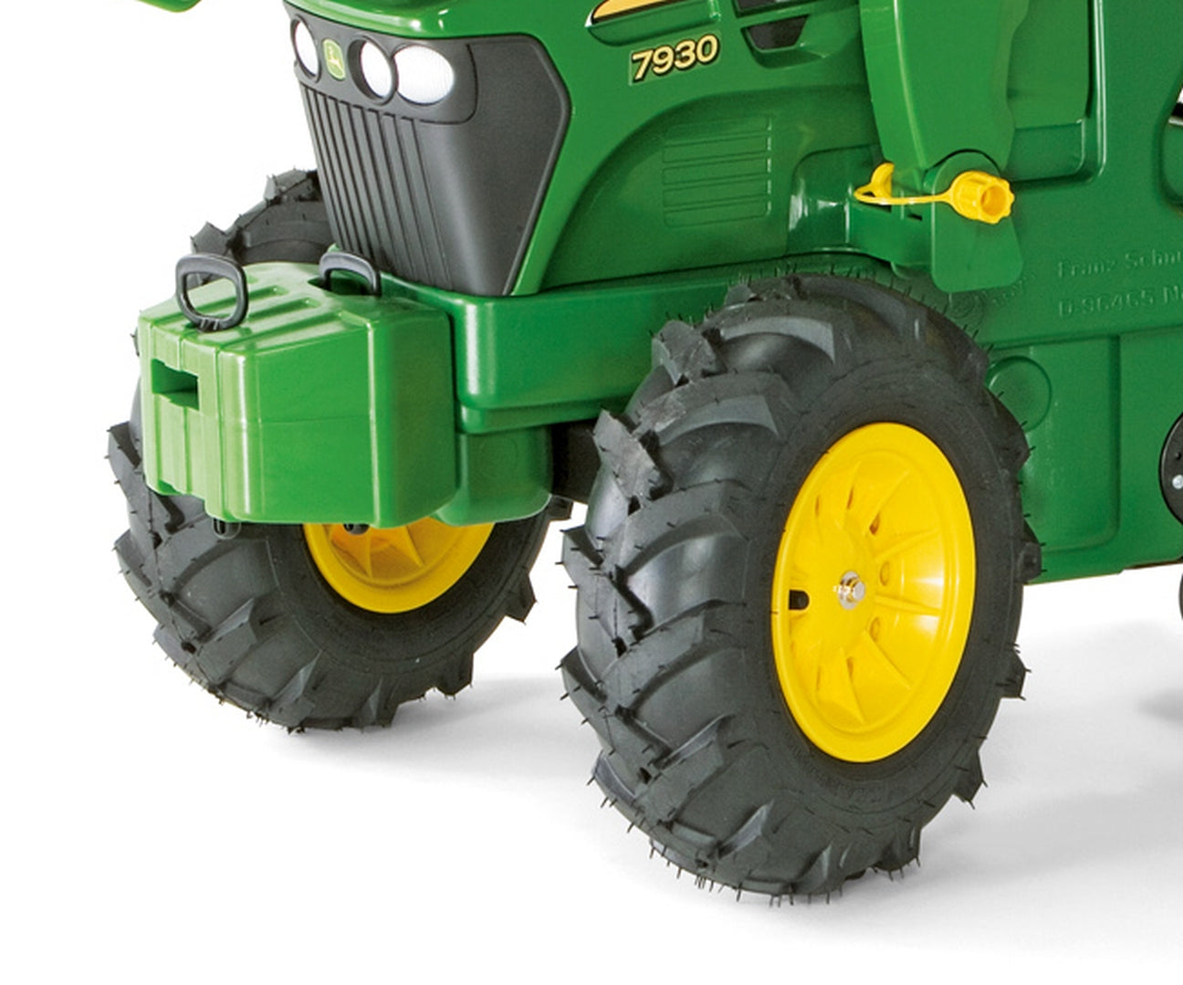 Rolly Farmtrac John Deere -polkutraktori etukuormaajalla ja ilmakumipyörillä, 3–8 vuotta - Ride-ons - Lasten ajoneuvot