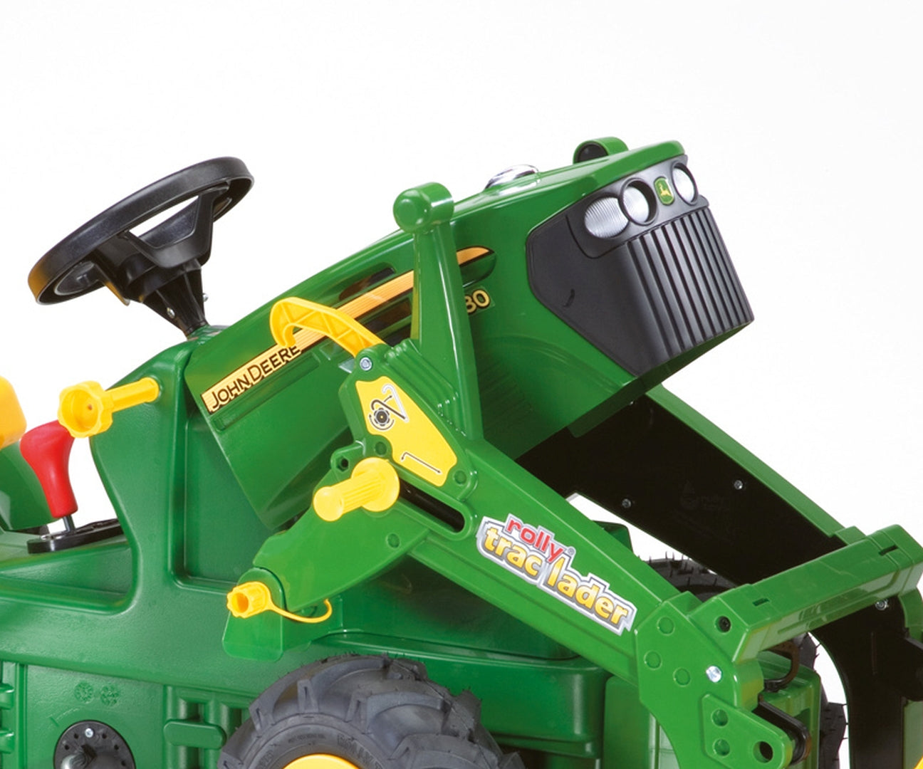 Rolly Farmtrac John Deere -polkutraktori etukuormaajalla ja ilmakumipyörillä, 3–8 vuotta - Ride-ons - Lasten ajoneuvot