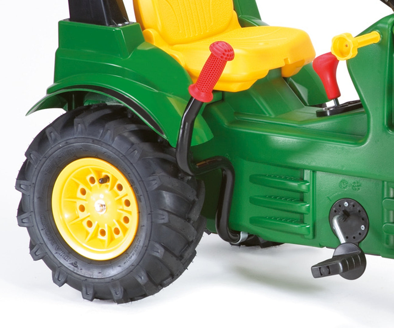 Rolly Farmtrac John Deere -polkutraktori etukuormaajalla ja ilmakumipyörillä, 3–8 vuotta - Ride-ons - Lasten ajoneuvot