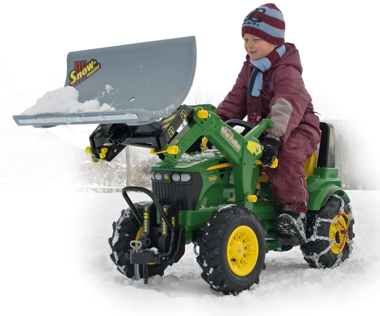 Rolly Farmtrac John Deere -polkutraktori etukuormaajalla ja ilmakumipyörillä, 3–8 vuotta - Ride-ons - Lasten ajoneuvot