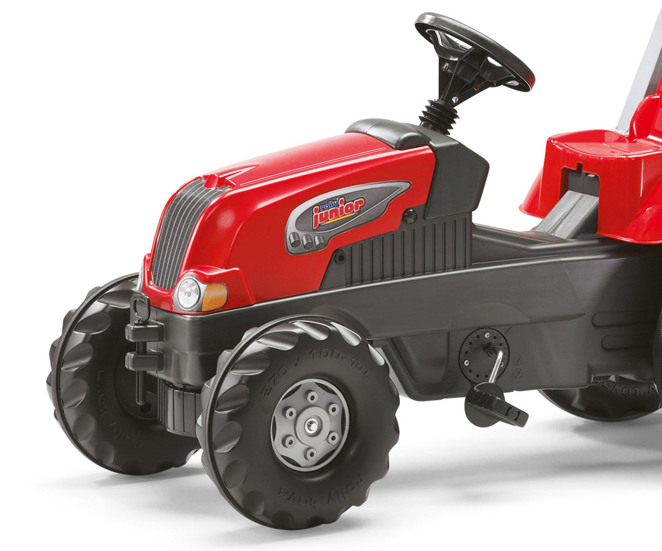 Rolly Junior RT -polkutraktori peräkärryllä, punainen, 3–8 vuotta - Ride-ons - Lasten ajoneuvot