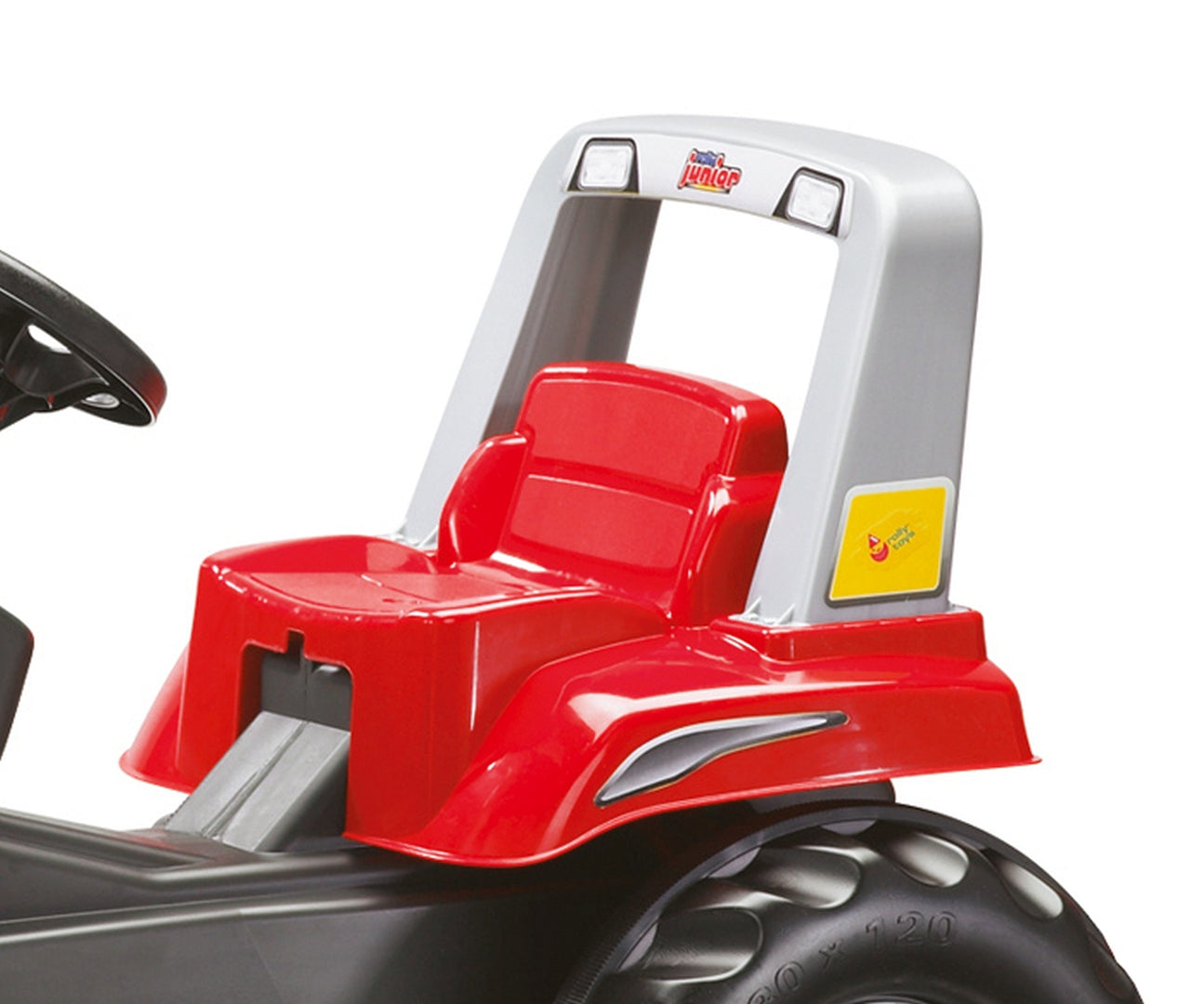 Rolly Junior RT -polkutraktori peräkärryllä, punainen, 3–8 vuotta - Ride-ons - Lasten ajoneuvot