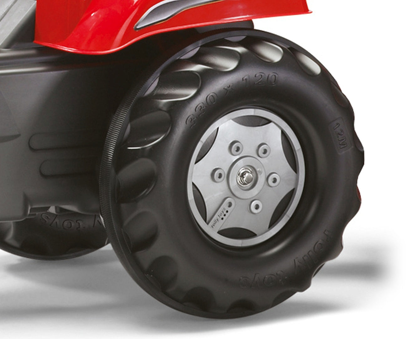 Rolly Junior RT -polkutraktori peräkärryllä, punainen, 3–8 vuotta - Ride-ons - Lasten ajoneuvot