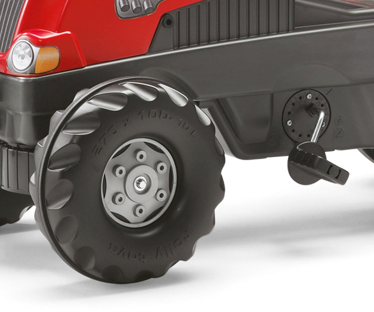 Rolly Junior RT -polkutraktori peräkärryllä, punainen, 3–8 vuotta - Ride-ons - Lasten ajoneuvot