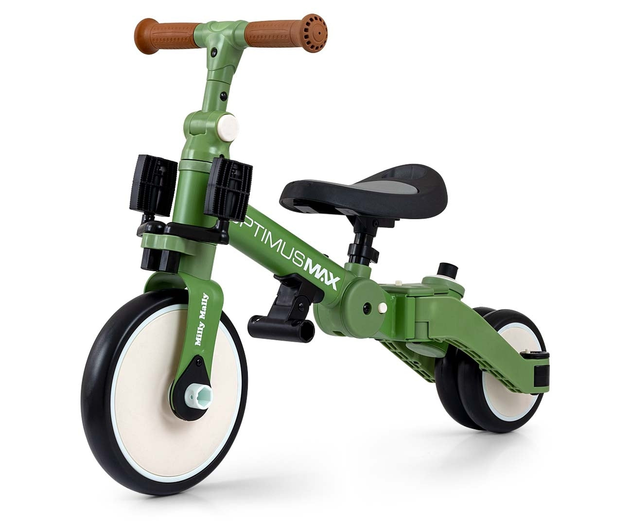 Optimus Max 5in1 vihreä kolmipyörä lapselle 12 kuukautta+ - Kolmipyörät - Lasten ajoneuvot