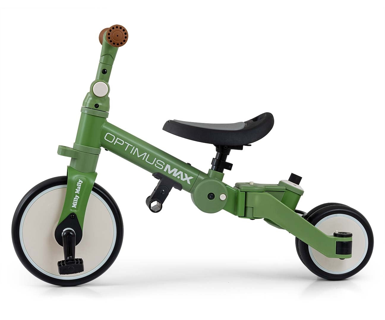 Optimus Max 5in1 vihreä kolmipyörä lapselle 12 kuukautta+ - Kolmipyörät - Lasten ajoneuvot