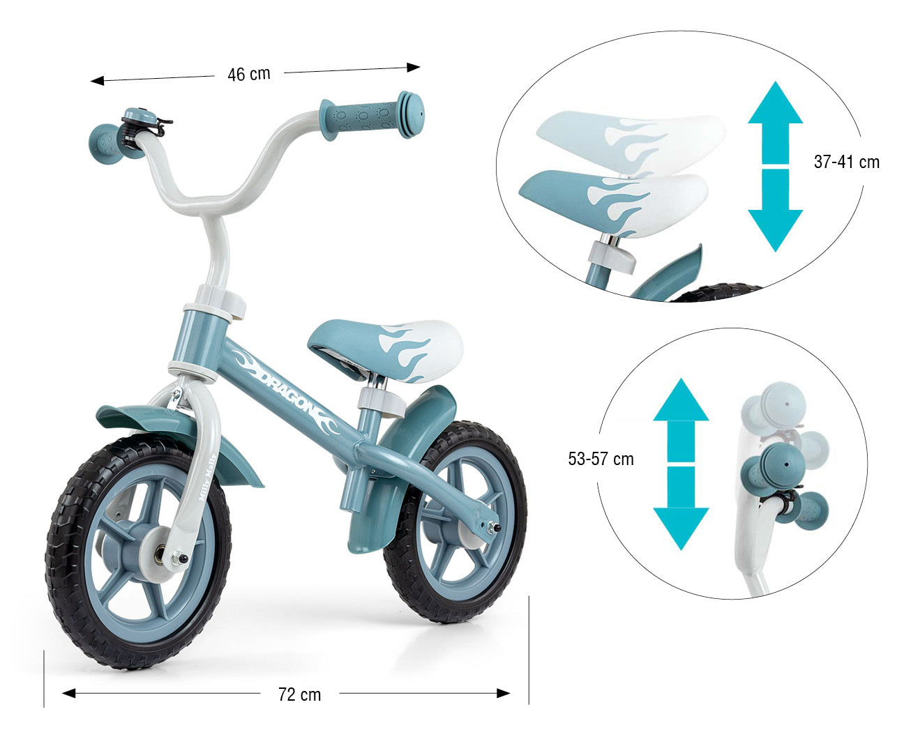 Dragon juoksupyörä potkupyörä denim 2+ - Potkupyörät - Lasten ajoneuvot