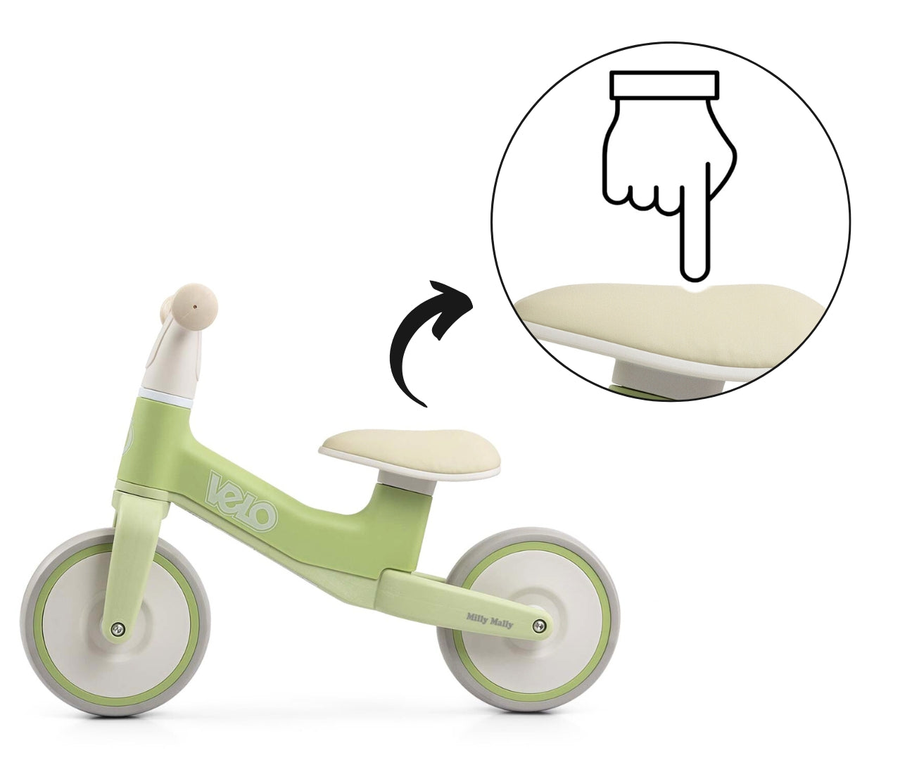 Juoksupyörä potkupyörä Velo vihreä 18+ - Potkupyörät - Lasten ajoneuvot