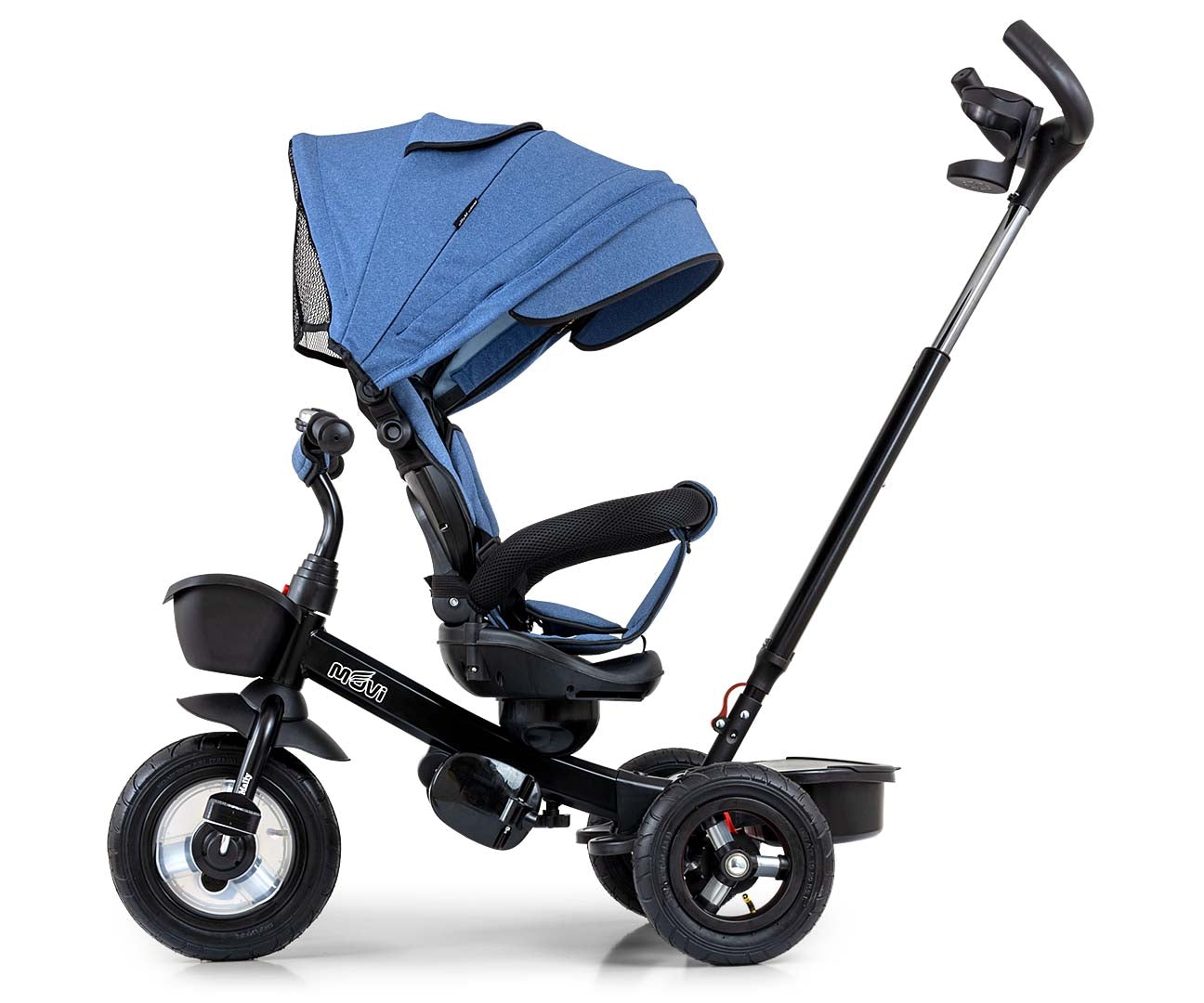 Movi 5in1 denim kolmipyörä lapselle 1–5 vuotta - Kolmipyörät - Lasten ajoneuvot