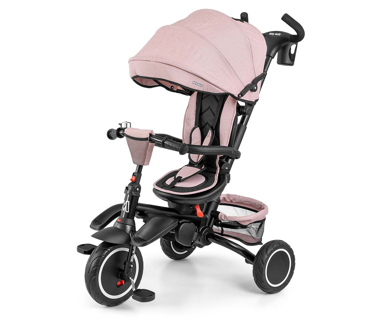 Stanley 6in1 pinkki kolmipyörä lapselle 1–5 vuotta - Kolmipyörät - Lasten ajoneuvot