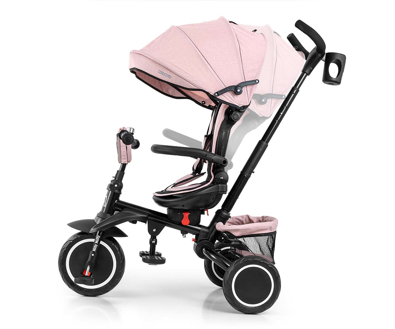 Stanley 6in1 pinkki kolmipyörä lapselle 1–5 vuotta - Kolmipyörät - Lasten ajoneuvot