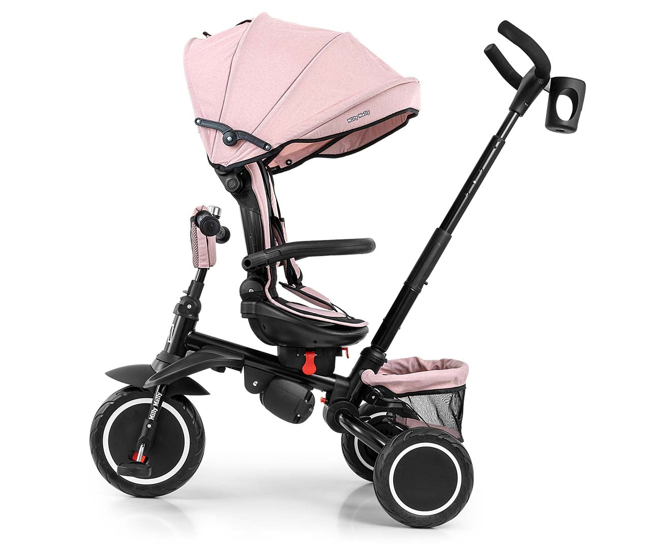 Stanley 6in1 pinkki kolmipyörä lapselle 1–5 vuotta - Kolmipyörät - Lasten ajoneuvot