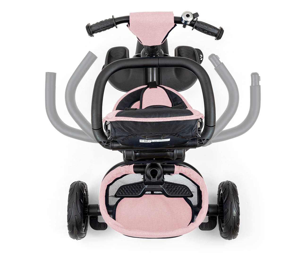 Stanley 6in1 pinkki kolmipyörä lapselle 1–5 vuotta - Kolmipyörät - Lasten ajoneuvot