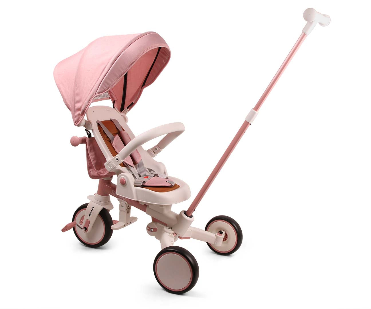 Zippy 5-in-1 kolmipyörä pinkki 12 kk–5 v - Kolmipyörät - Lasten ajoneuvot
