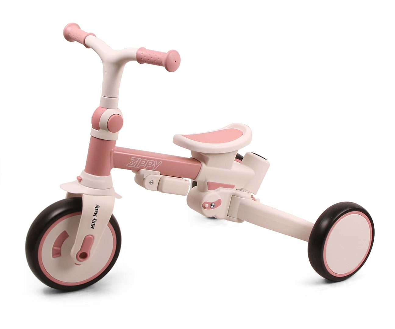 Zippy 5-in-1 kolmipyörä pinkki 12 kk–5 v - Kolmipyörät - Lasten ajoneuvot