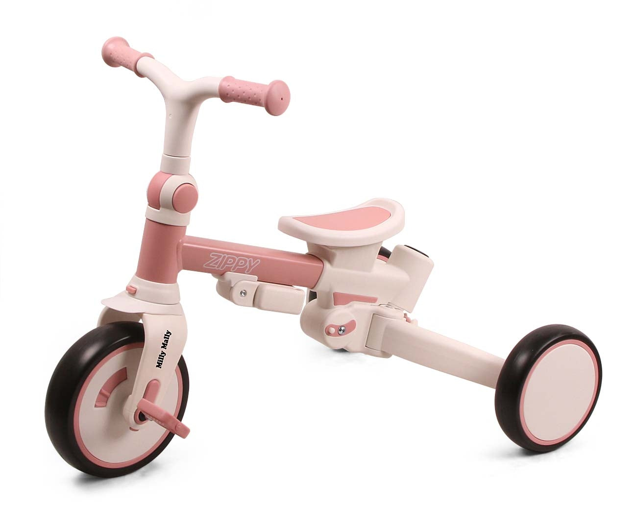 Zippy 5-in-1 kolmipyörä pinkki 12 kk–5 v - Kolmipyörät - Lasten ajoneuvot