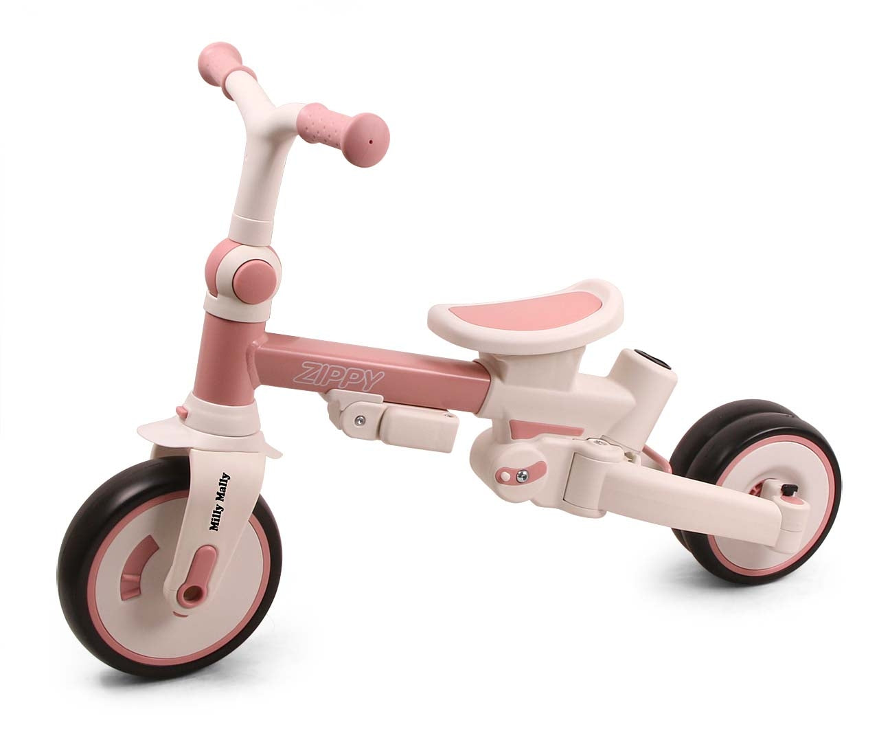 Zippy 5-in-1 kolmipyörä pinkki 12 kk–5 v - Kolmipyörät - Lasten ajoneuvot