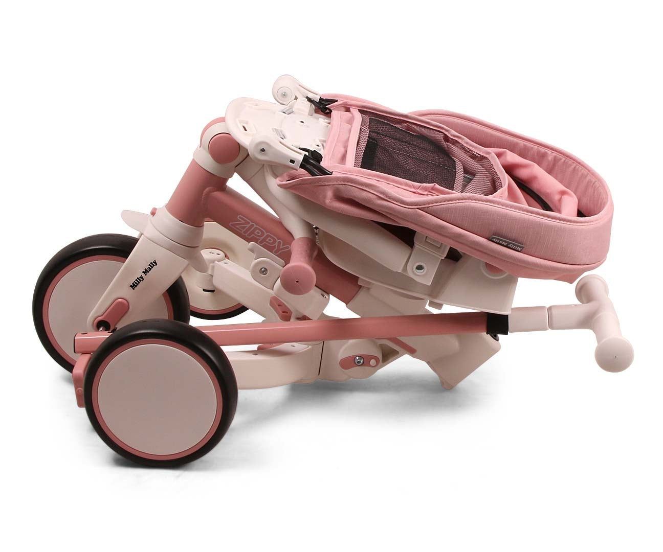 Zippy 5-in-1 kolmipyörä pinkki 12 kk–5 v - Kolmipyörät - Lasten ajoneuvot
