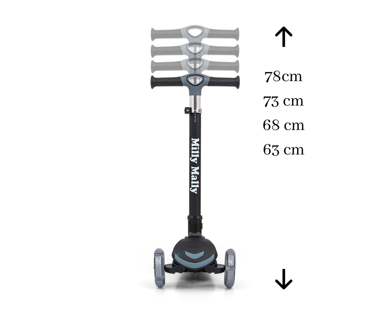 Boogie lasten kolmipyöräinen potkulauta musta 3–6 v - Potkulaudat - Lasten ajoneuvot