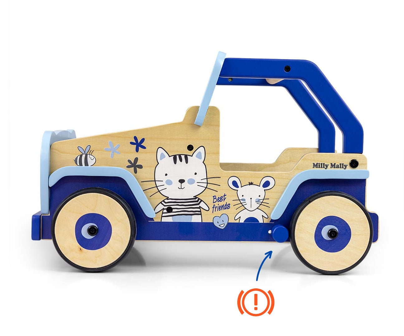 Explorer-kävelytuki ja työntöauto, Cat and Mouse, 12–36 kk - Ride-ons - Lasten ajoneuvot