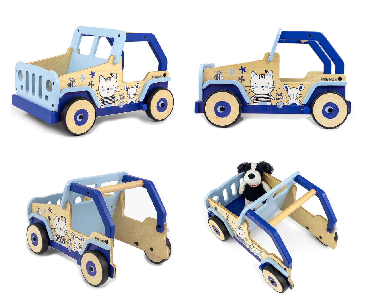 Explorer-kävelytuki ja työntöauto, Cat and Mouse, 12–36 kk - Ride-ons - Lasten ajoneuvot