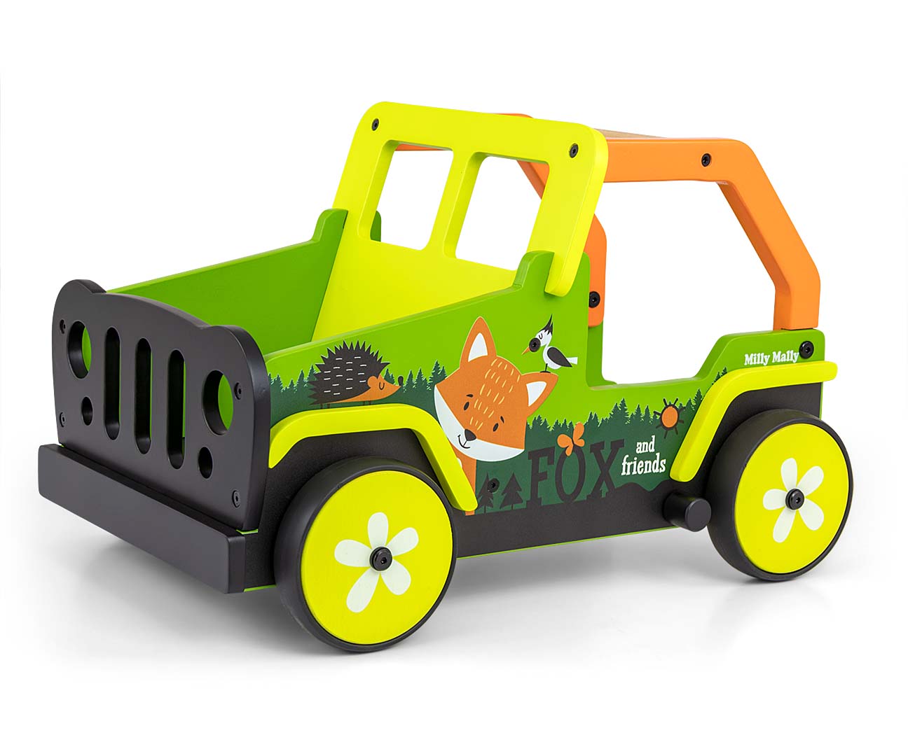 Explorer-kävelytuki ja työntöauto, Fox and Friends, 12–36 kk - Ride-ons - Lasten ajoneuvot