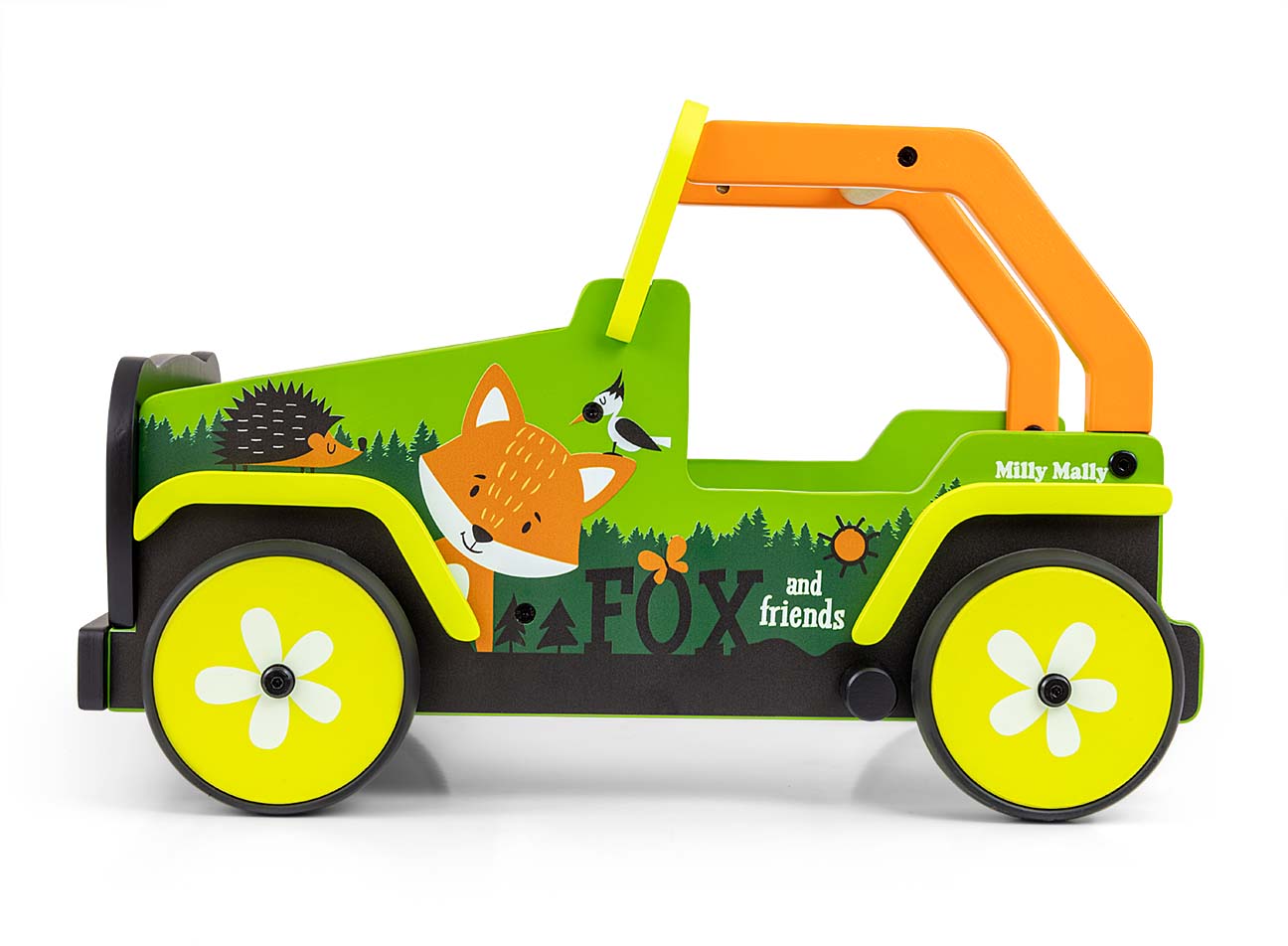 Explorer-kävelytuki ja työntöauto, Fox and Friends, 12–36 kk - Ride-ons - Lasten ajoneuvot